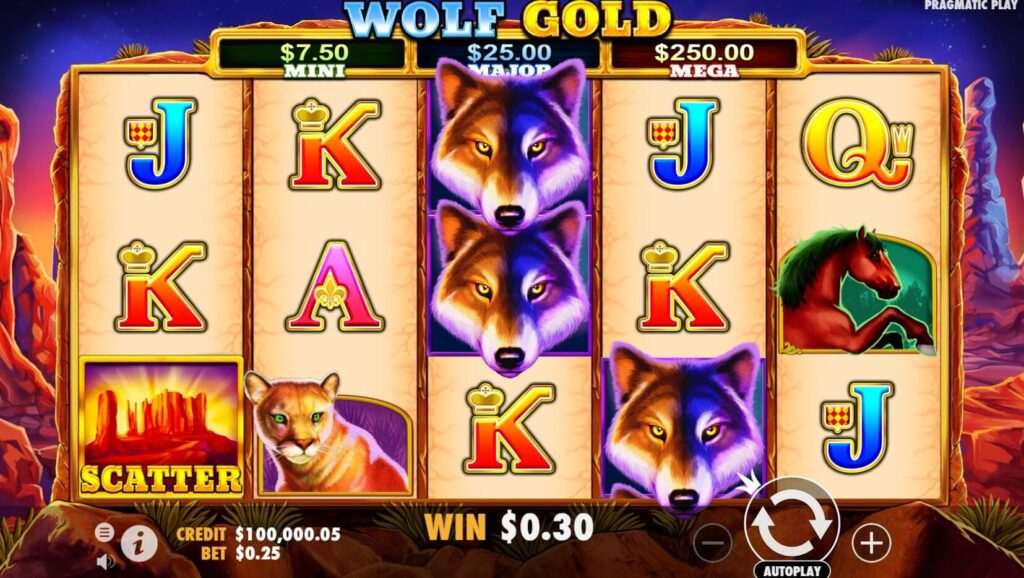 Wolf Gold nyerőgép bónusz funkciók