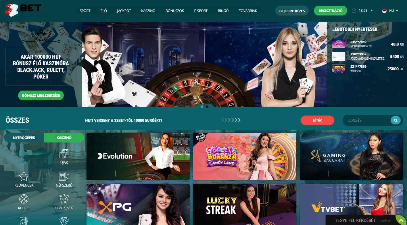 22bet kaszinó