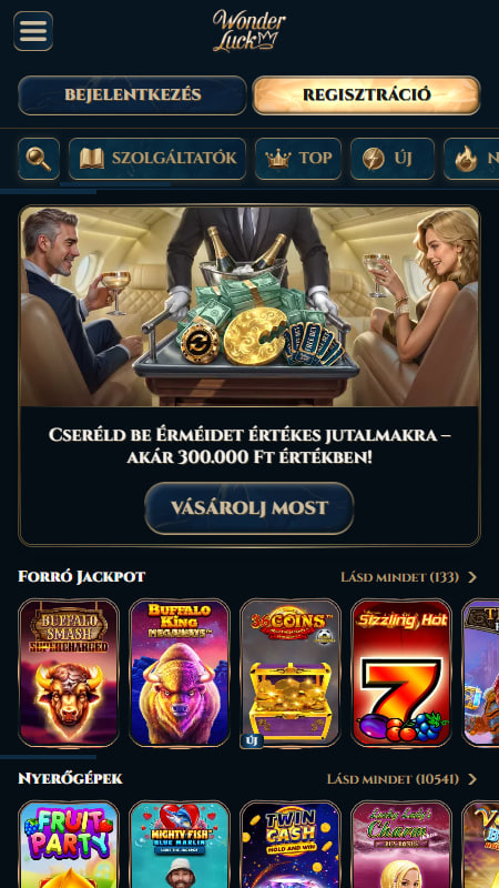 Wonderluck Magyarország gyors áttekintés