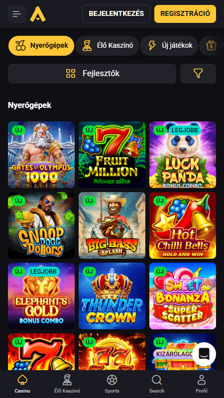 AmonBet casino games